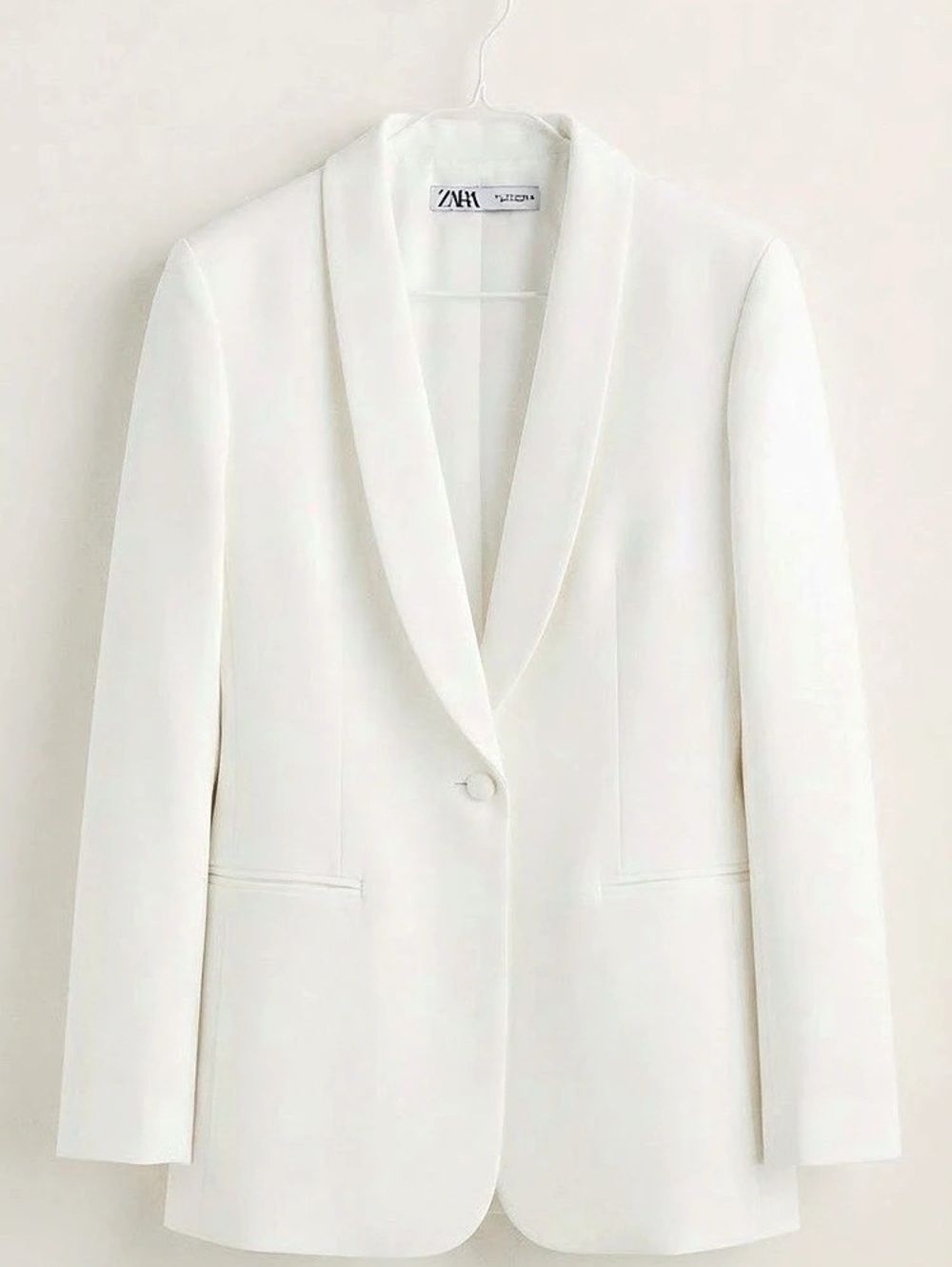 Zara White Blazer Like New
